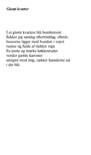 Søren Ulrik Thomsen – City Slang, 1981